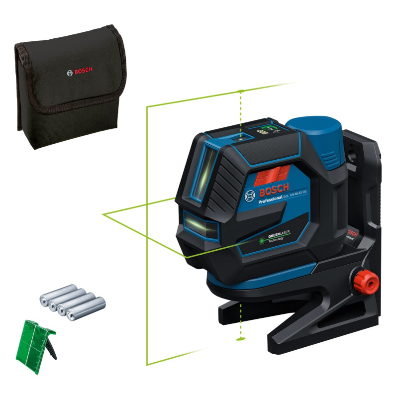 Bosch Professional Kombinovaný laser GCL 12V-50-22 CG vč. 4x baterie + adaptér