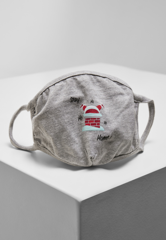 Šedá maska na obličej s komínem