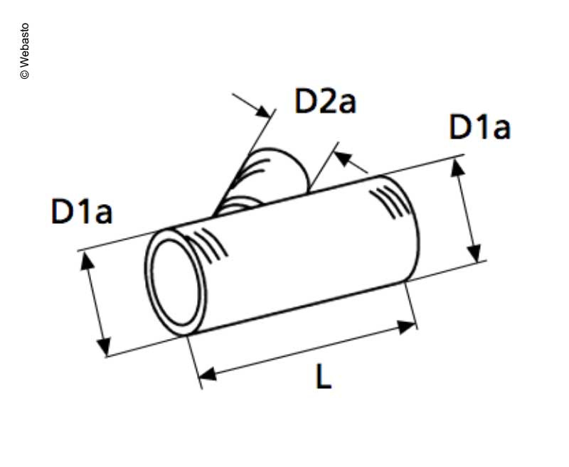 WEBAS Odbočka 45° 145 mm