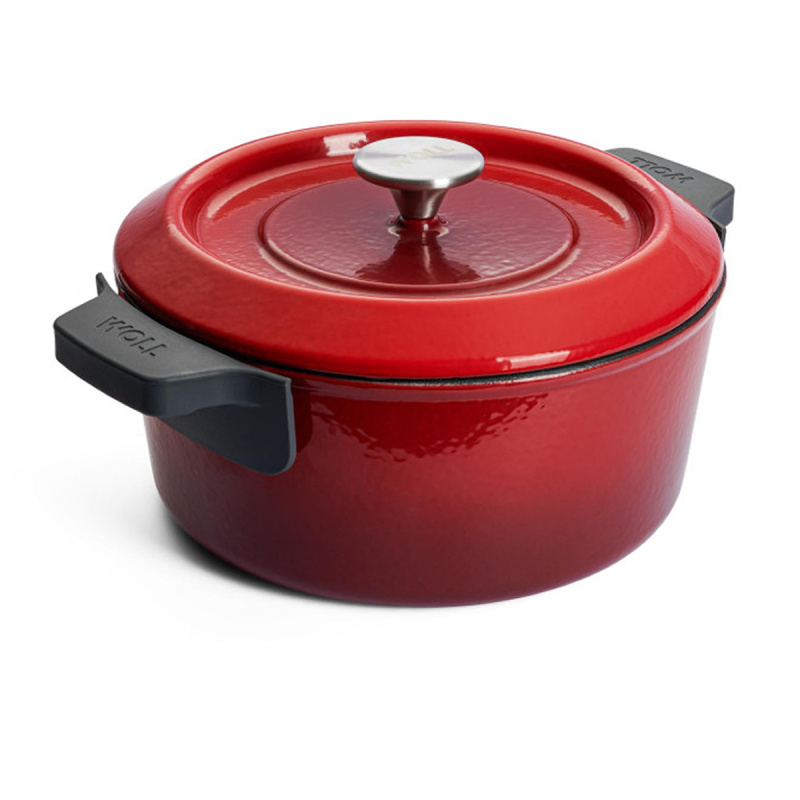 Woll Litinový hrnec s poklicí, Iron, Ø 24 cm / 4,2 l, červená 124CI-010