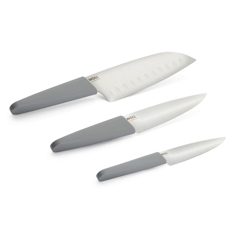 Woll Sada nožů 3 ks, 12, 16 a 18 cm, šedá 887413 GR 00