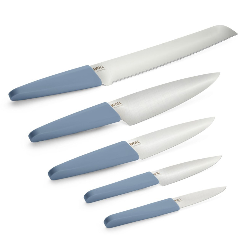 Woll Sada nožů 5 ks, 9, 12, 16, 20 a 16 cm, modrá 887415 HB 00