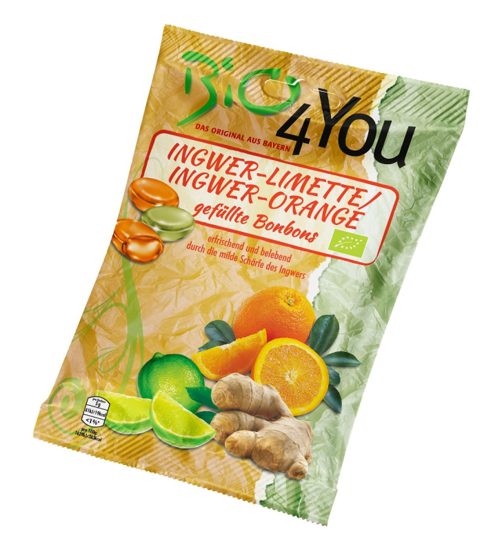 PROBIO Bonbony zázvor–limeta & zázvor–pomeranč BIO 75 g