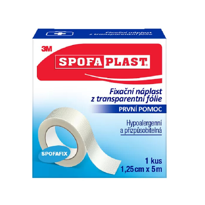 3M Spofaplast® Náplast z transparentní fólie 431, 5m×12,5mm,1ks