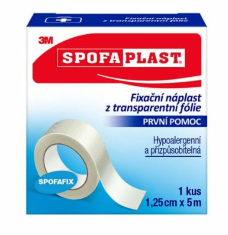 3M Spofaplast® Náplast z transparentní fólie 431, 5m×12,5mm,1ks