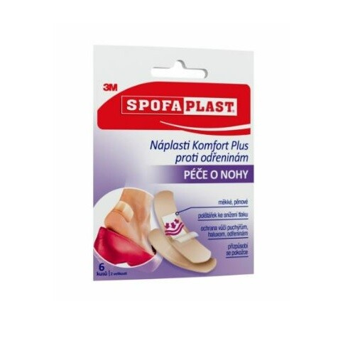 3M™ SPOFAPLAST 187 Komfort Plus náplasti proti odřeninám 6 ks