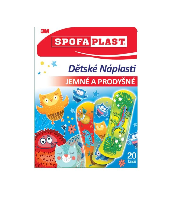 3M™ SPOFAPLAST 116 Dětské náplasti 72 x 25 mm 20 kusů