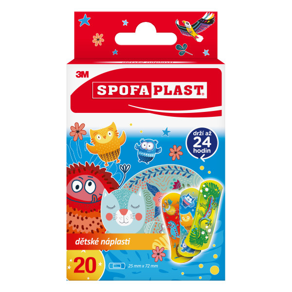 3M™ SPOFAPLAST 116 Dětské náplasti 72 x 25 mm 20 kusů