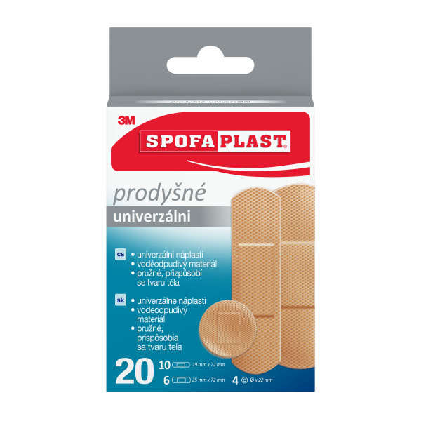 3M Spofaplast 176 - hypoalergenní náplast - univerzální, 20 ks