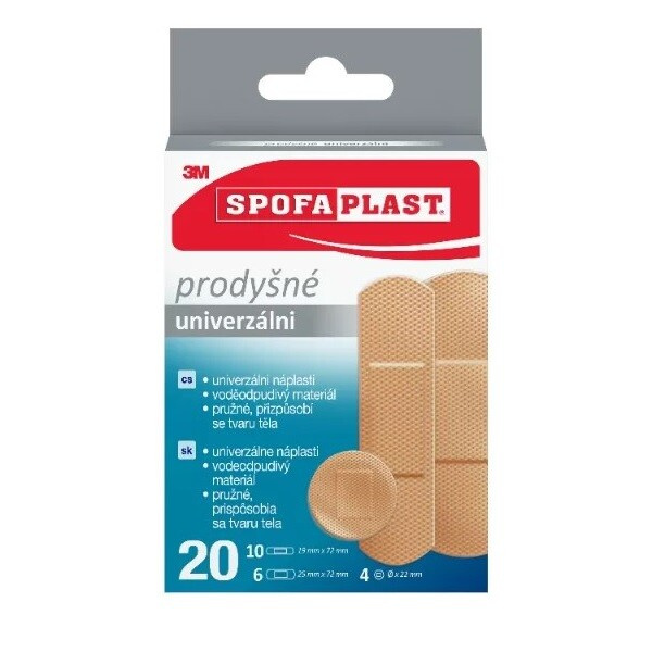 3M Spofaplast 176 - hypoalergenní náplast - univerzální, 20 ks