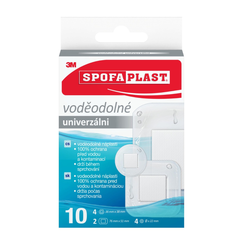 3M Spofaplast® Voděodolné náplasti 190N, mix, 10ks