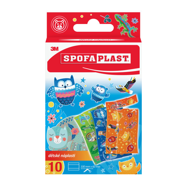 3M™ SPOFAPLAST 117 Dětské náplasti 10 cm x 6 cm 10 kusů