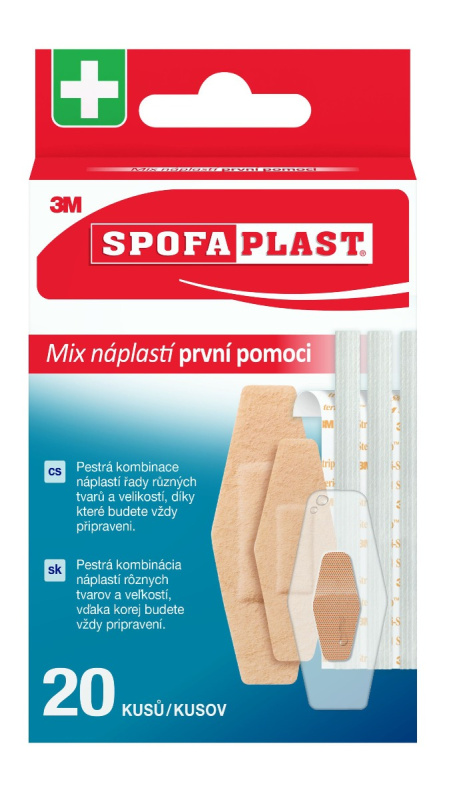 3M™ SPOFAPLAST 607 Náplasti první pomoci mix 20 ks