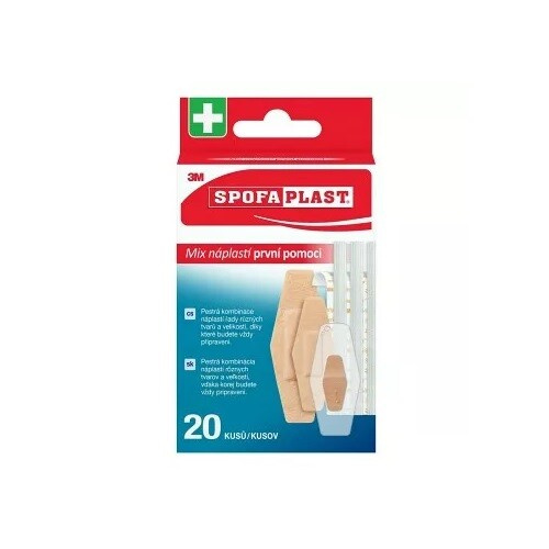 3M™ SPOFAPLAST 607 Náplasti první pomoci mix 20 ks