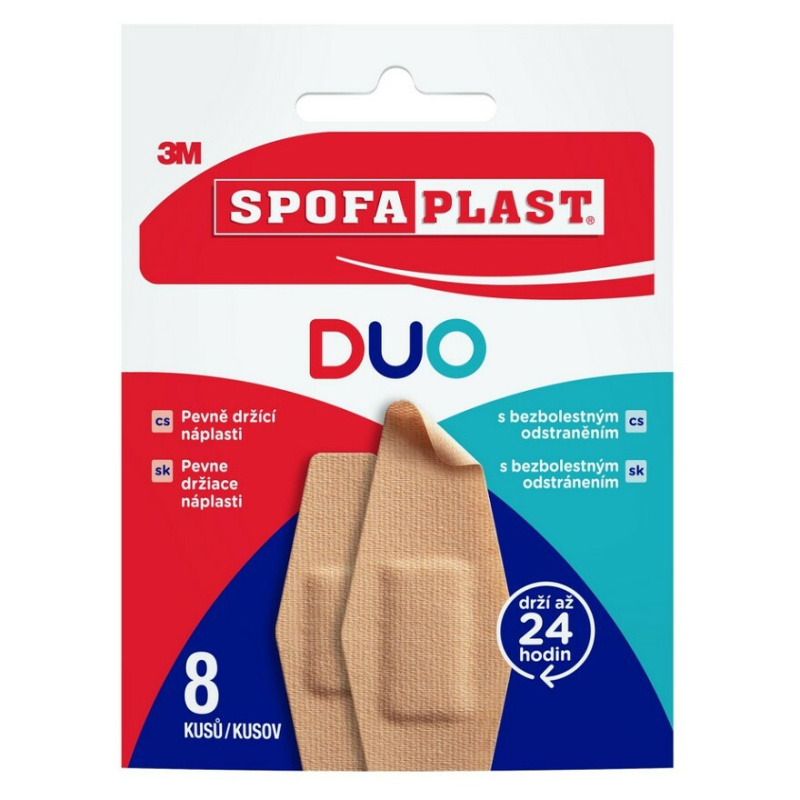 3M Spofaplast DUO - náplast - mix velikostí, 8 ks
