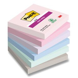 Post-it  Samolepicí bločky Super Sticky SOULFUL, 76x76 mm, 6 ks