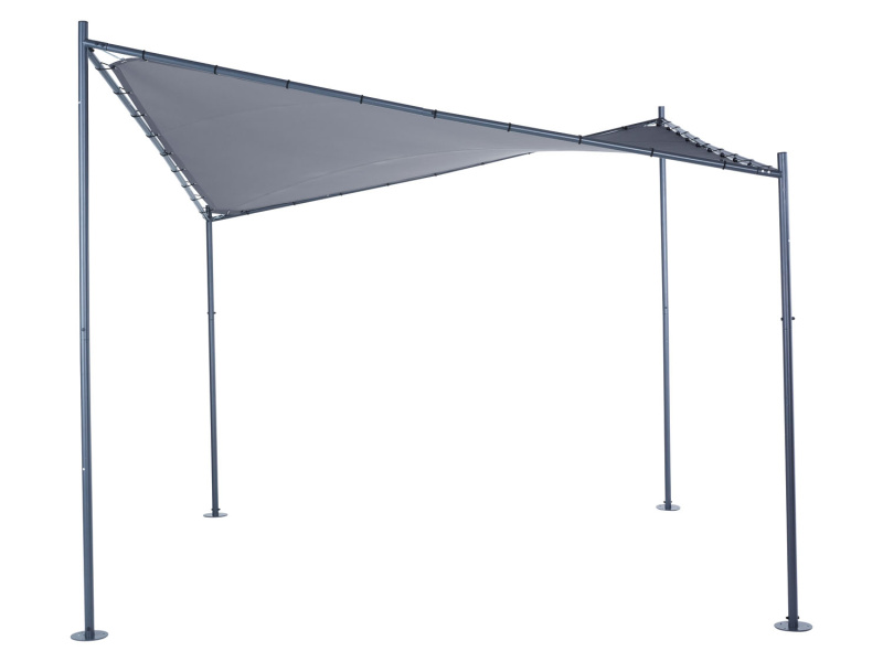 Livarno home Zahradní pavilon Butterfly, 3,5 x 3,5 m, antracitová