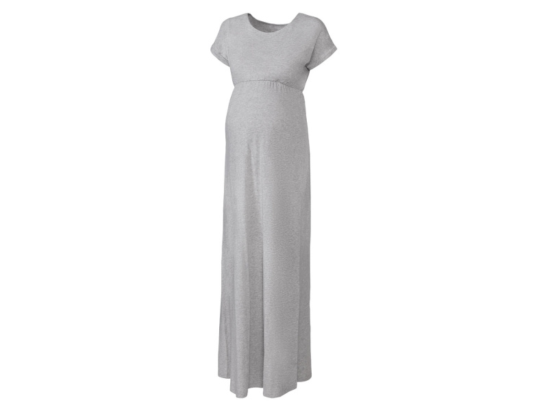 esmara® Dámské těhotenské maxi šaty (XL (48/50), šedá)