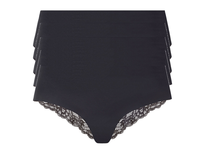 esmara® Dámské bezešvé kalhotky, 5 kusů (XS (32/34), černá)