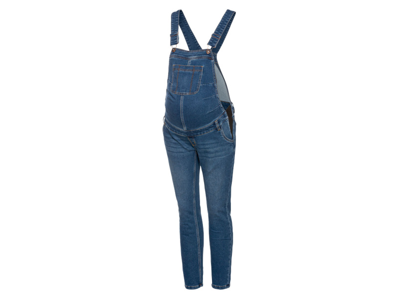 esmara® Dámské těhotenské laclové kalhoty „Skinny Fit" (44, modrá)