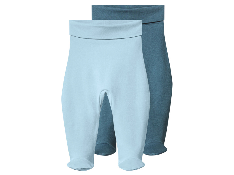 lupilu® Dětské kalhoty "Jogger" s BIO bavlnou, 2 kusy (modrá, 86/92)