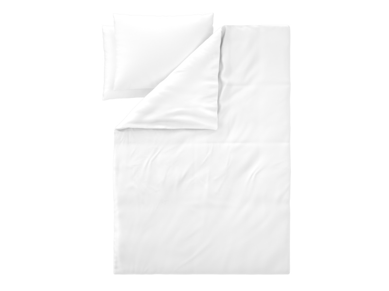 Livarno® Ložní povlečení Washed z mikrovláknitého saténu, 240 x 220 cm, 70 x 90 cm (bílá)