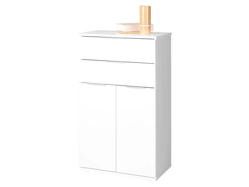 Livarno® Komoda se 2 zásuvkami a 2 dvířky Liverpool, bílá