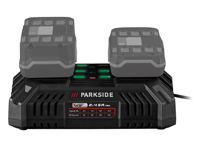 Parkside® Dvojitá rychlonabíječka Pdslg 20 B1