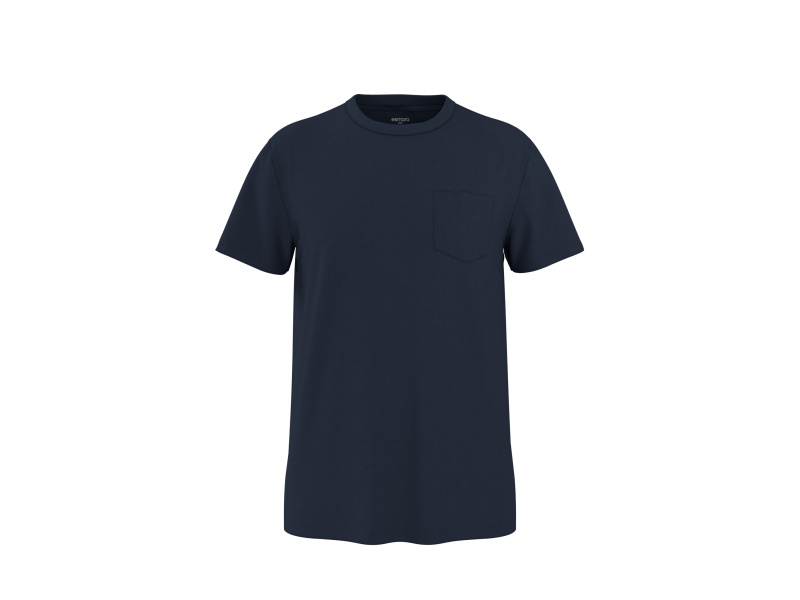 esmara Men Pánské triko s podílem lnu (navy modrá, M (48/50))