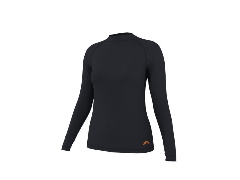 Crivit Dámské koupací triko s dlouhými rukávy UV 50+ (černá, L(44/46))