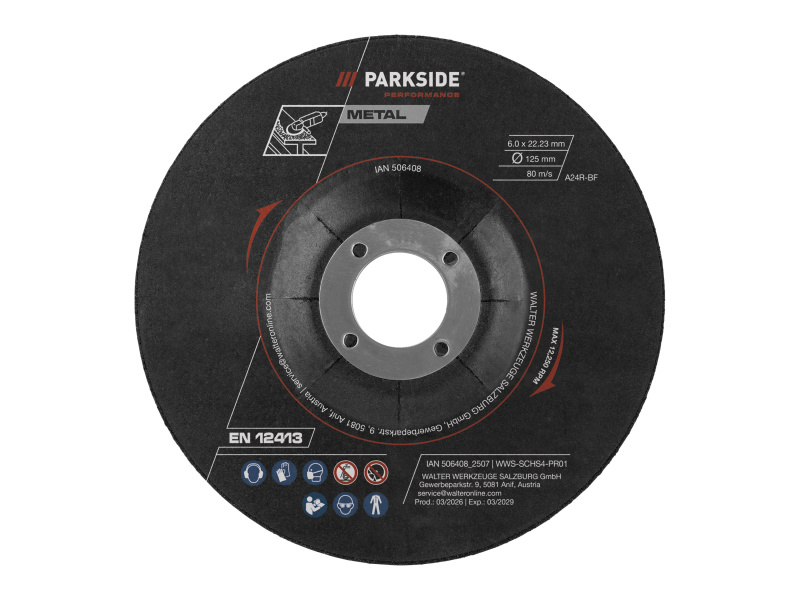 Parkside Performance® Sada řezných kotoučů, 12dílná / Sada hrubovacích kotoučů, 4dílná / Diamantový řezný kotouč (sada hrubovacích kotoučů, 4dílná)
