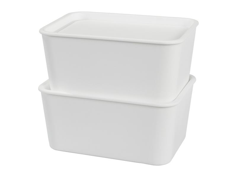 W5 Úložný box s víkem, 1,2 l, 6 kusů