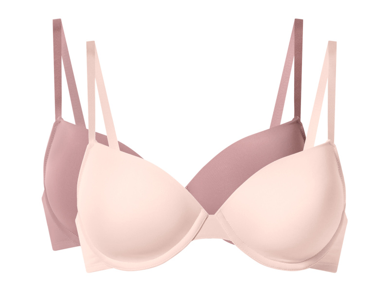 esmara® Dámská podprsenka, 2 kusy (světle růžová, 85C)