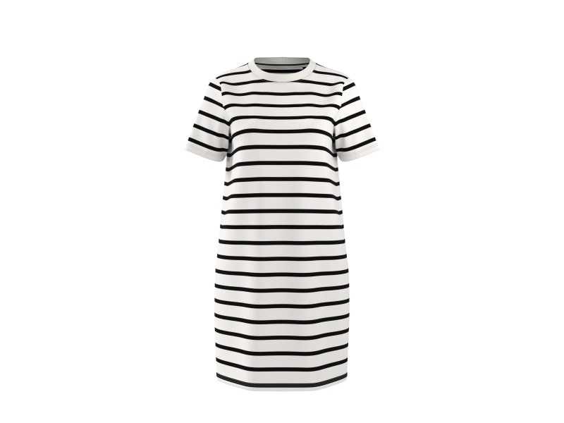 esmara® Dámské dlouhé triko s BIO bavlnou (bílá/černá, Xs(32/34))