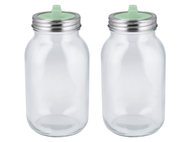 SilvercrestÂ® FermentaÄŤnĂ sklenice (KvasnĂ© nĂˇdoby o objemu 1 litr)