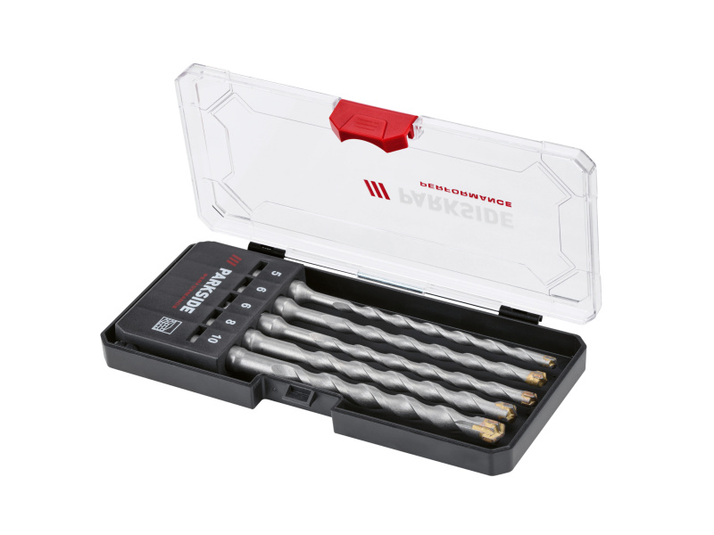 Parkside Performance® Sada vrtáků/sekáčů SDS plus (sada vrtáků SDS plus Psbsp 5 A1)