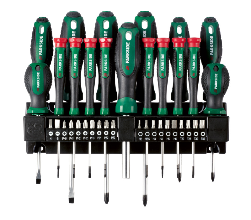 Parkside® Sada šroubováků a bitů, 37dílná