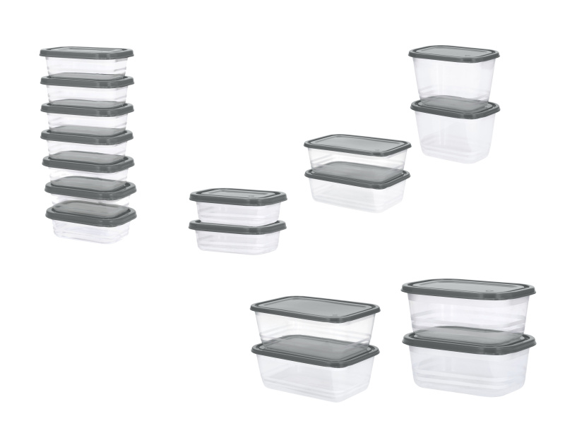 SilvercrestÂ® Sada dĂłz na potraviny, 17dĂlnĂˇ (ĹˇedĂˇ)