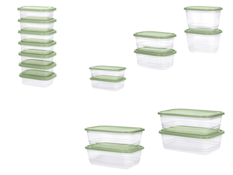 SilvercrestÂ® Sada dĂłz na potraviny, 17dĂlnĂˇ (mintovĂˇ)