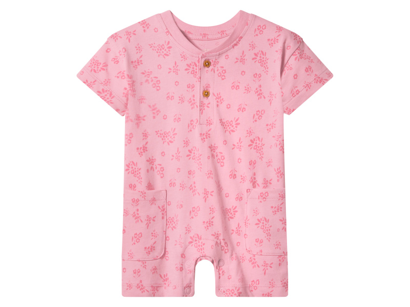 lupilu® Dětský overal s BIO bavlnou (růžová, 86/92)