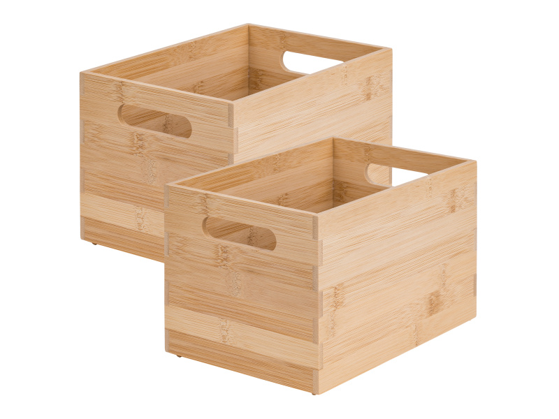 W5 Bambusový úložný box (malé, 2 kusy)