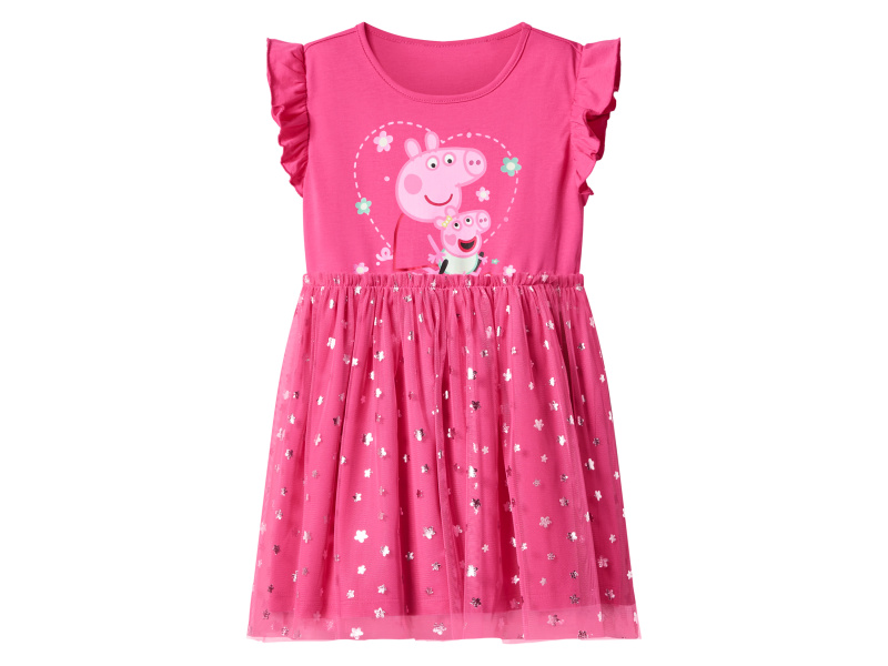 Dívčí šaty (světle růžová, 110/116)