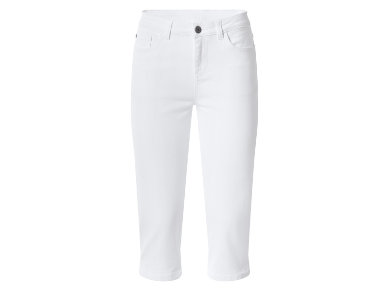 esmaraÂ® DĂˇmskĂ© capri dĹľĂny "Skinny Fit" (bĂlĂˇ, 40)