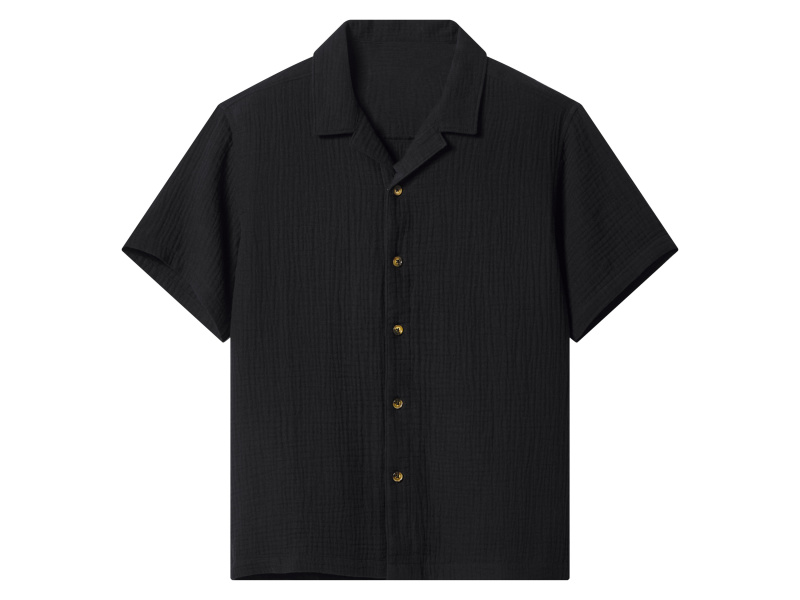 Esmara Kids Chlapecká mušelínová košile (černá, 146/152)