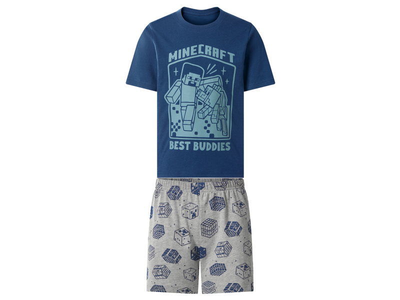 Chlapecké pyžamo (navy modrá / šedá, 122/128)