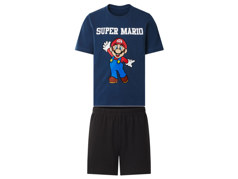 Chlapecké pyžamo (navy modrá / černá, 134/140)