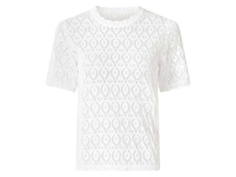 esmara® Dámský ažurový svetr (bílá, Xs(32/34))