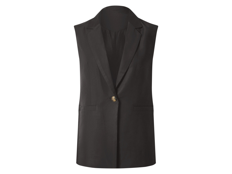 esmara® Dámský blejzr bez rukávů (černá, 46)