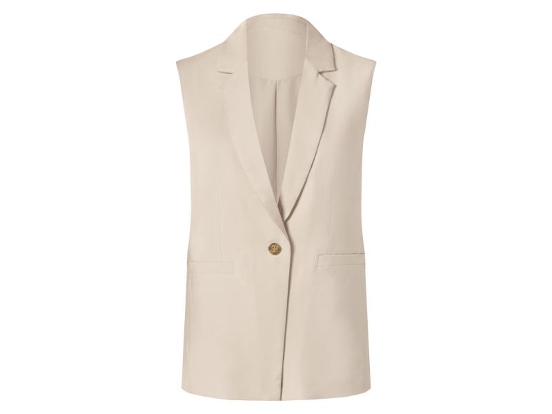 esmara® Dámský blejzr bez rukávů (béžová, 34)