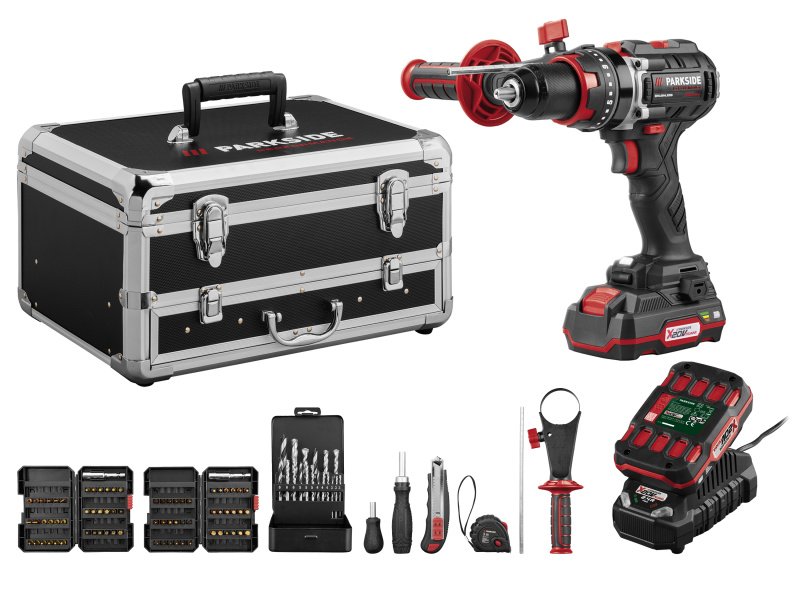 Parkside Performance® Sada s aku vrtacím šroubovákem Psbsap 20-Li C3